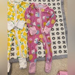 Little Sleepies Colorful Kids Footies Set